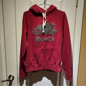 Women Roots hoodie dark red